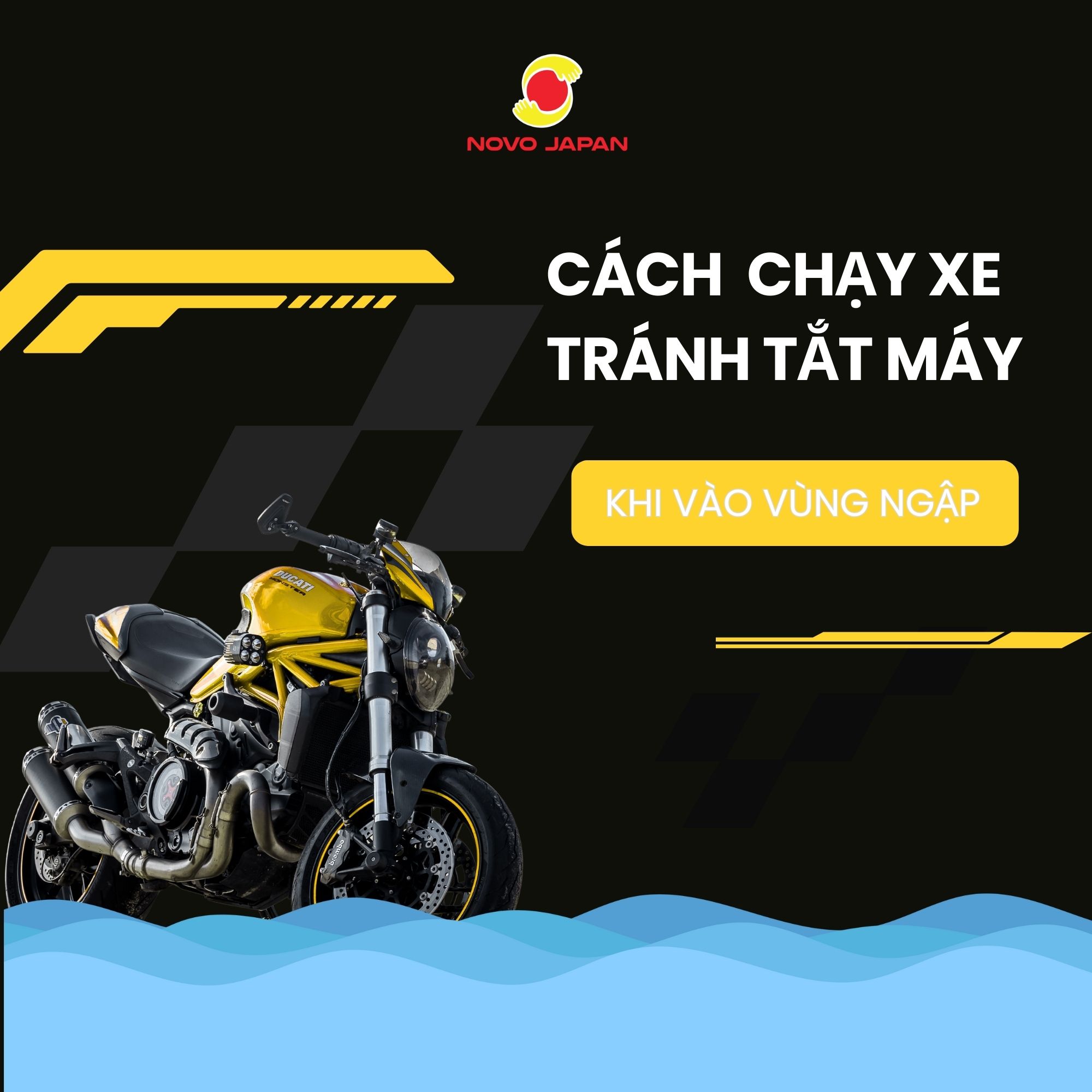 Cách lái xe tránh tắt máy khi qua vùng ngập nước